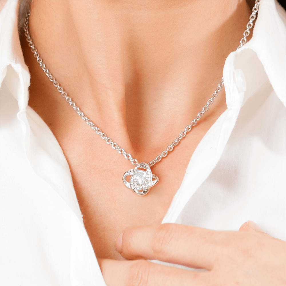 To My Beautiful Daughter – Love Knot Necklace