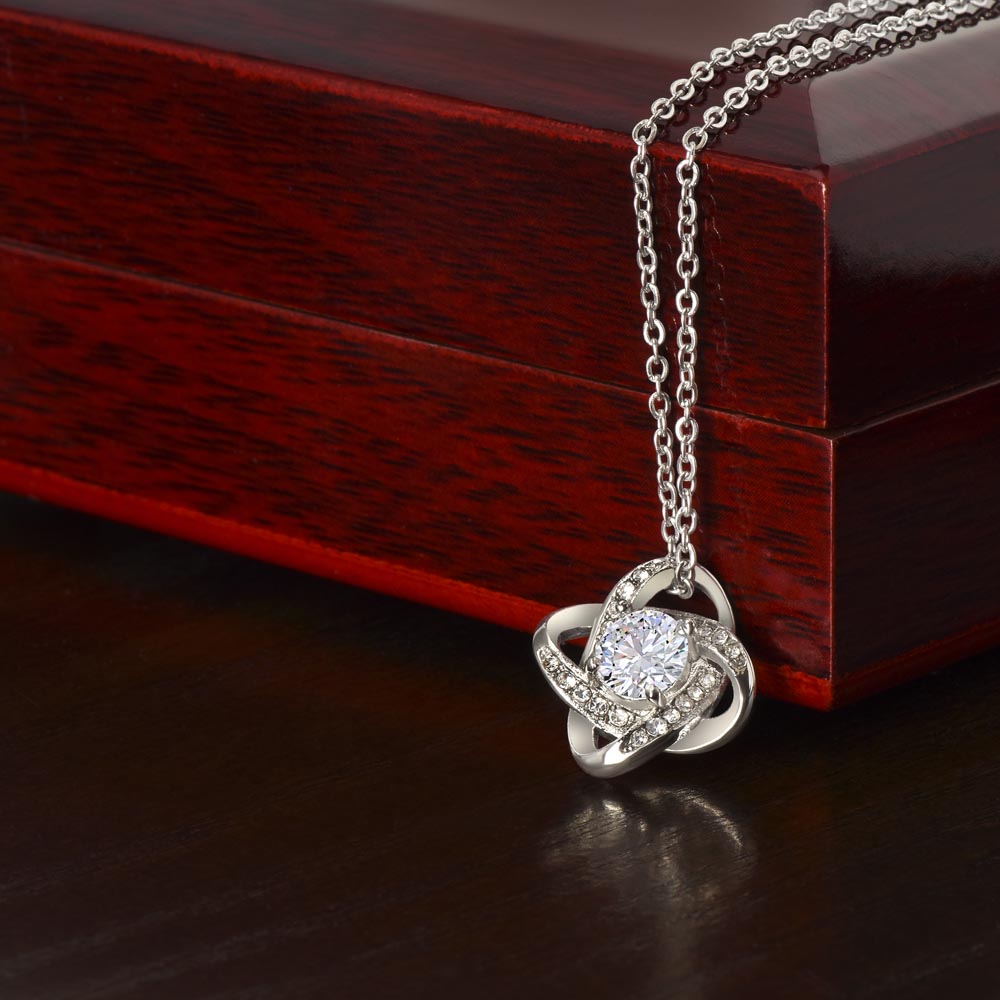 To My Beautiful Daughter – Love Knot Necklace