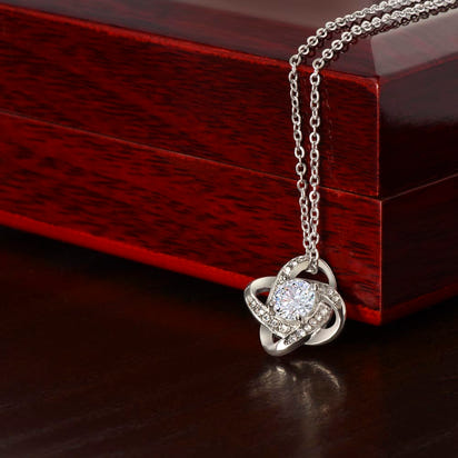 To My Beautiful Daughter – Love Knot Necklace