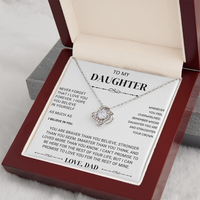 To My Beautiful Daughter – Love Knot Necklace